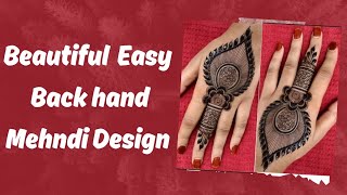 Easy stylish back hand mehndi design  Simple mehndi design  Back hand mehndi  mehndi  Mehndi [upl. by Iphagenia]