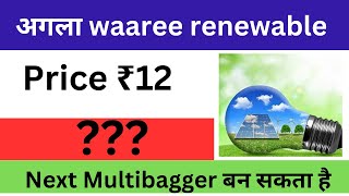 अगला Waaree renewable ₹12↗️ Renewable energy share ↗️ Madhav infra share latest news solarenergy [upl. by Aisan]