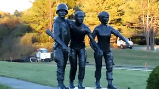 Vietnam Memorial at the Cole Land Transportation Museum  Bangor Maine [upl. by Ayar]