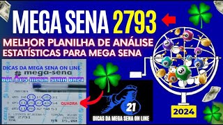 MEGA SENA 2793 MEGA SENA DE HOJE [upl. by Erihppas]