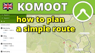 🖥 Komoot 🇬🇧 how to plan a simple route Lesson 4 [upl. by Oluas]