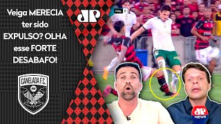 quotOLHA ISSO É UM ESCÂNDALO O VAR é umaquot LANCE POLÊMICO em Flamengo x Palmeiras FERVE DEBATE [upl. by Nagiam]