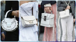 20 neueste modetrends damen handtasche weiß frühling 2018 [upl. by Haye837]