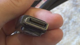 DeTech DisplayPort to DisplayPort Cable 18 m Unboxing and Test [upl. by Acirahs]