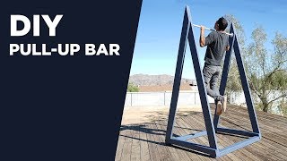 Building an Outdoor PullUp Bar  DIY ChinUp Bar [upl. by Nomyad]