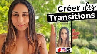 5 TRANSITIONS faciles pour les débutants  TikTok Shorts Réels instagram [upl. by Siclari684]