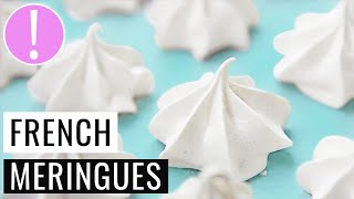 🔴 Crunchy Meringues at home  All the TIPS AND TRICKS  Meringue cookies without cream of tartar [upl. by Macfadyn]