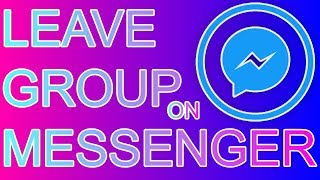 How to leave group on Facebook Messenger [upl. by Hgierb]