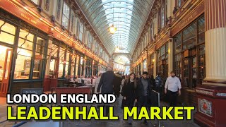 4K 🇬🇧 Leadonhall Market Walking Tour  London England [upl. by Drauode]