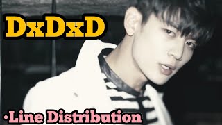 SHINee  DxDxD Line Distribution [upl. by Suirauqram646]