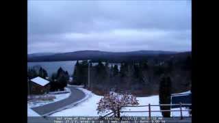 Watch it Snow at the Cabins At Lopstick Pittsburg NH [upl. by Akcirederf]