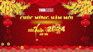 Background Happy New Year visual tết  background chúc mừng năm mới Background tết [upl. by Einimod818]