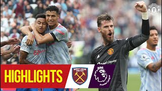 De Gea wins dramatic match for Reds after Ronaldo goal amp Lingard stunner  West Ham 12 Man Utd [upl. by Emmeline]