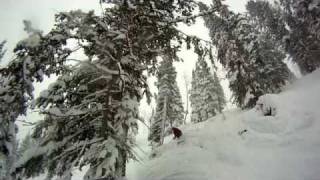 Skiing 3 feet of Park City Utah powder at The Canyons [upl. by Eniala]