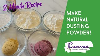 Make All Natural Dusting Powder  a great alternative to Talc or Baby Powder [upl. by Ayotak]