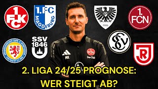 2 Liga 2425 Abstiegsprognose Wer steigt ab [upl. by Nylessej]