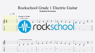 Rockschool 2024 Grade 1 Electric Guitar Technical Exercises [upl. by Delcina]