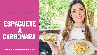 ESPAGUETE À CARBONARA DELICIOSO E CREMOSO [upl. by Enetsirk]