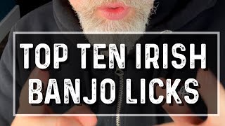 Top Ten Irish Banjo Licks Which one is your favourite irishtenorbanjo banjo [upl. by Shirlie]