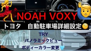 ノア ヴォクシー パノラミックビューモニター 自動駐車 詳細設定 [upl. by Attenra]