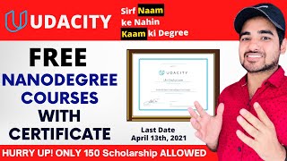 FREE Udacity Nanodegree Courses With Certificate  Learn Data Science Python  Free Degree Courses [upl. by Adelind]