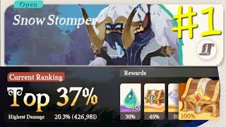 AFK Journey Dream Realm Snow Stomper Top 37 and Promo Code [upl. by Asek]