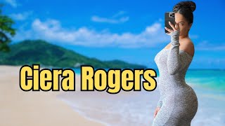 Ciera Rogers Curvy Model Wiki Fashion Height Biography amp More [upl. by Imalda901]