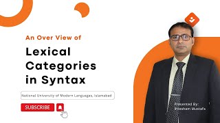 Lexical Categories in English Syntax [upl. by Haerr]