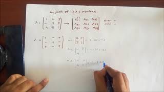 How to find Adjoint of 3 X 3 Matrix [upl. by Quar886]