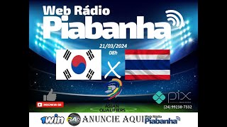 COREIA DO SUL X TAILÂNDIA  NARRAÇÃO AO VIVO  ELIMINATÓRIAS DA COPA  ÁSIA  21032024 [upl. by Carder705]