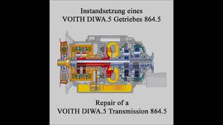 Instandsetzung  KomplettZerlegung VOITH DIWA 5 Automatikgetriebe [upl. by Englebert]