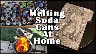 Shredding And Melting Soda Cans With A Paper Shredder  Simple DIY Recycling At Home [upl. by Naoj432]