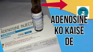 Inj Adenosine  How to administer MEDICO AS❤7 [upl. by Atinet]