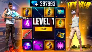 SPENDING 215000 DIAMONDS💎Free Fire new account to PRO gift in 15min 😱🔥 [upl. by Kamaria]