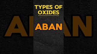 The 4 types of oxides in the chapter Acids amp Bases [upl. by Macilroy476]