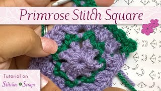 Primrose Stitch Square Tutorial [upl. by Hteb]