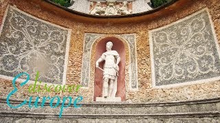 Hellbrunn palace park and trick fountains  Austria [upl. by Aitnahc]