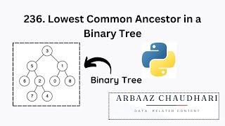 236 Lowest Common Ancestor of a Binary Tree Explained amp Solved using Python [upl. by Annaierb455]