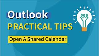 Open a Shared Calendar in Outlook 🔓📅 [upl. by Melessa]