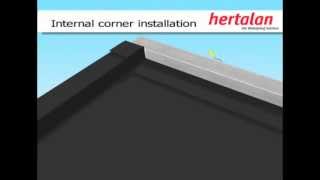 Hertalan EPDM Internal corner installation [upl. by Eichman]