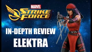 Elektra InDepth Review  Marvel Strike Force [upl. by Auoh]