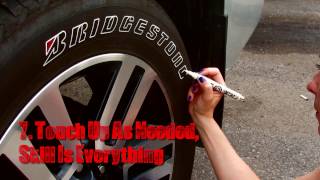 How to Paint Tire Letters  Tire Penz Instructions  How to Apply  Tire Lettering Paint [upl. by Mariquilla178]