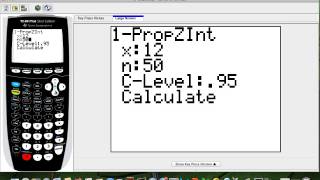 How to find the confidence interval of the proportion in the TI84 calculator [upl. by Jsandye]