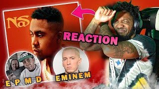 EMINEM GOES LAST  Nas  EPMD 2 feat Eminem amp EPMD REACTION [upl. by Arahs637]