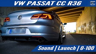 VW Passat CC R36 36L VR6 2014  Sound  Launch  0100  Test Drive POV [upl. by Tubb]