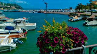 Rapallo Italy Walking Tour 4K FULL HD Ligurian Coast  Liguria BEST SUMMER DESTINATION 2021 [upl. by Orelie]