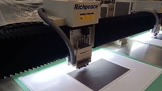 richpeace automatic cnc performation machine for the car seat cover4 [upl. by Oniram210]