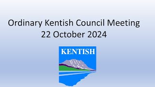 Kentish Council Open Meeting 22 October 2024 [upl. by Athalla]