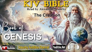 1 New KJV Bible  GENESIS  Audio and Text  by Alexander Scourby  God is Love and Truth [upl. by Dumas459]