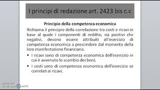 il bilancio desercizio i principi di redazione economiaaziendalepervoi [upl. by Pachston]